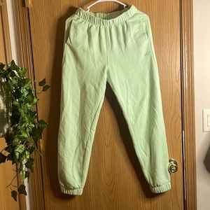 Hollister High Rise Joggers in Pastel Green